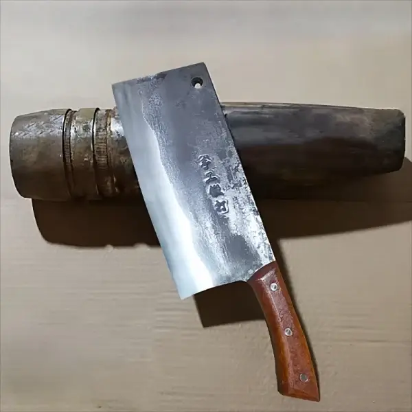 High Carbon Steel Chinese Kitchen Slicing Knife Handmade